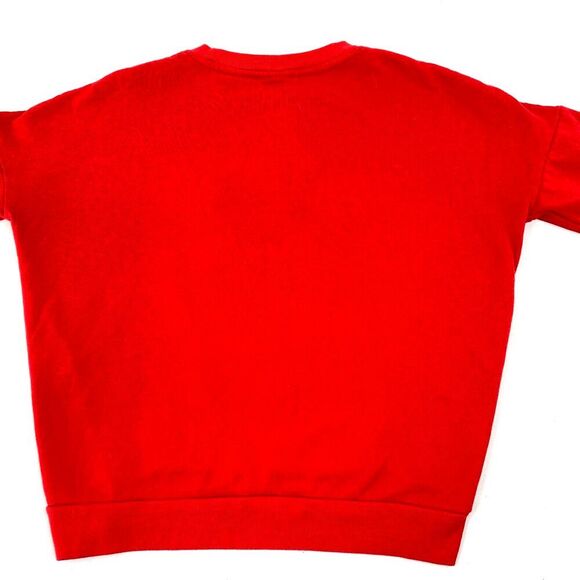 Minnie Mouse Disney Womens Pullover Sweatshirt Tufted Textured XS - Picture 2 of 7